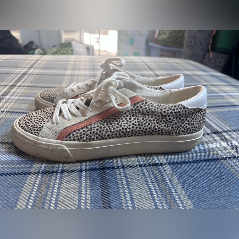 Madewell Sidewalk Low-top Sneakers In Spotted Calf Hair Women's 7